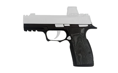 Icarus Precision ACE SXG Macro Steel Grip Module for Sig P365 XL, Manual Safety, Nitride Black, Hogue G10