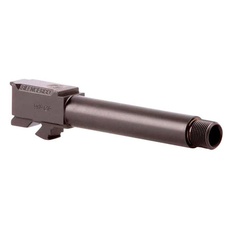 SilencerCo Glock 43 Threaded Barrel 9mm Luger 3.7" 1/2x28 Black (Piston Not Included)
