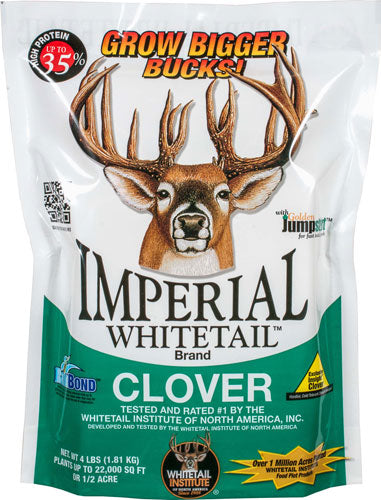Whitetail Institute Imperial Clover Seed 2lb Spring/Fall 1/4-Acre Deer Plot