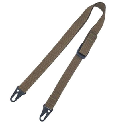 TacShield 2-Point Sport Ridge Rifle Sling 1" HK Snap Hooks Coyote Brown Finish