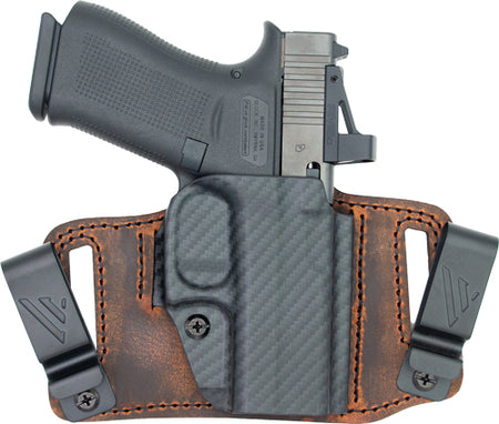 VersaCarry Insurgent Distressed Brown IWB/OWB Holster SW MP Shield EZ