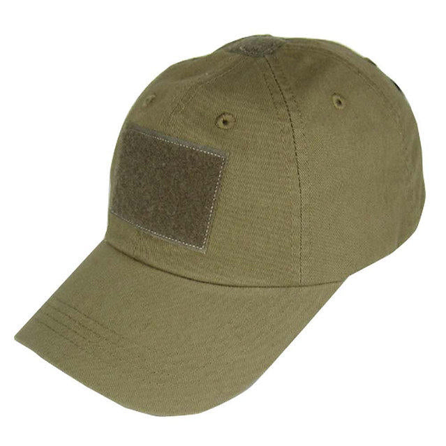 TacShield Six-Panel Contractor Cap with Patch Loop Coyote