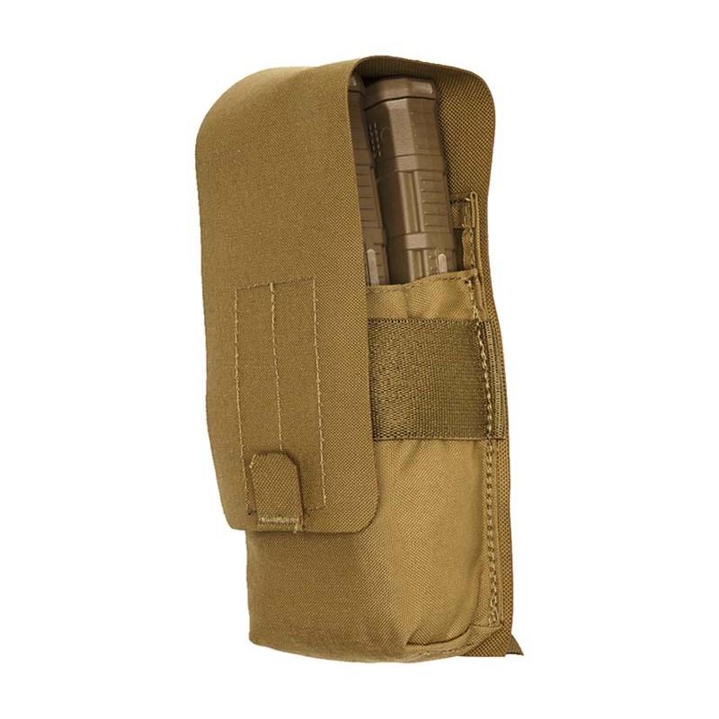 TacShield MOLLE RZR Stacked Rifle Magazine Pouch Coyote Brown Finish