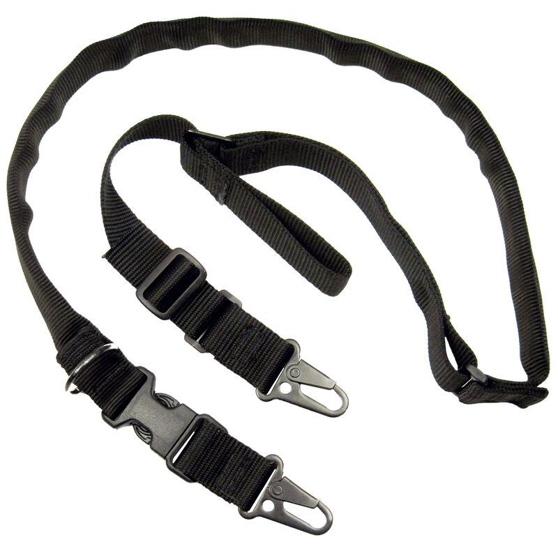 TacShield Warrior Two-in-One 1.25" Weapon Sling Black with HK Snap Hook Quick Detach