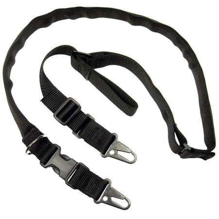 TacShield Warrior Two-in-One 1.25" Weapon Sling Black with HK Snap Hook Quick Detach