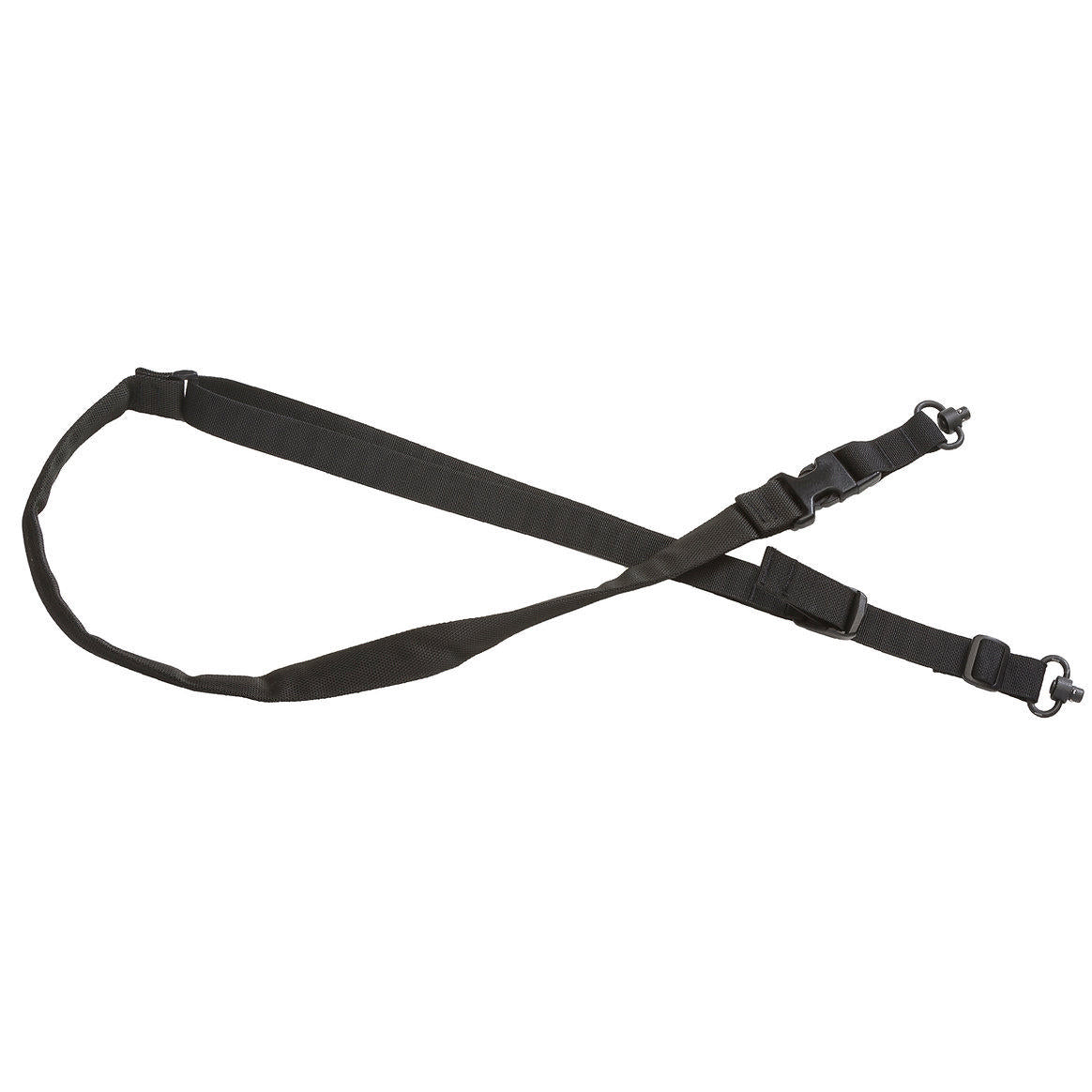 TacShield Tactical Padded 2-Point Sling with Quick Adjust and QD Push Button Swivel Black