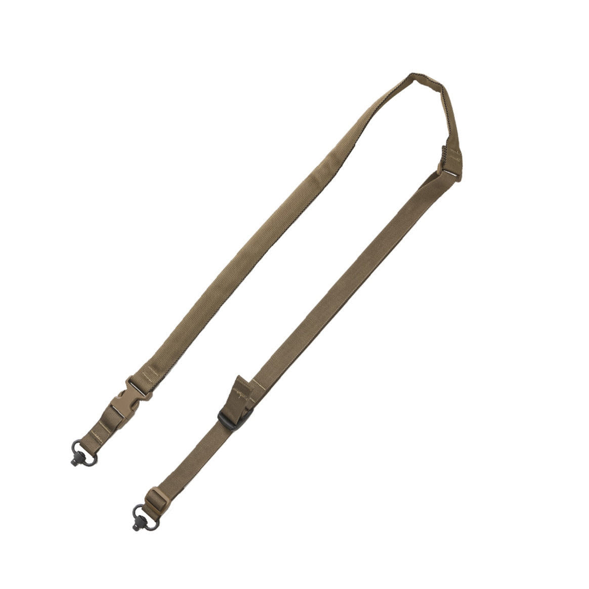 TacShield 2-Point Padded Quick Adjust Firearm Sling with QD Swivel Coyote Brown