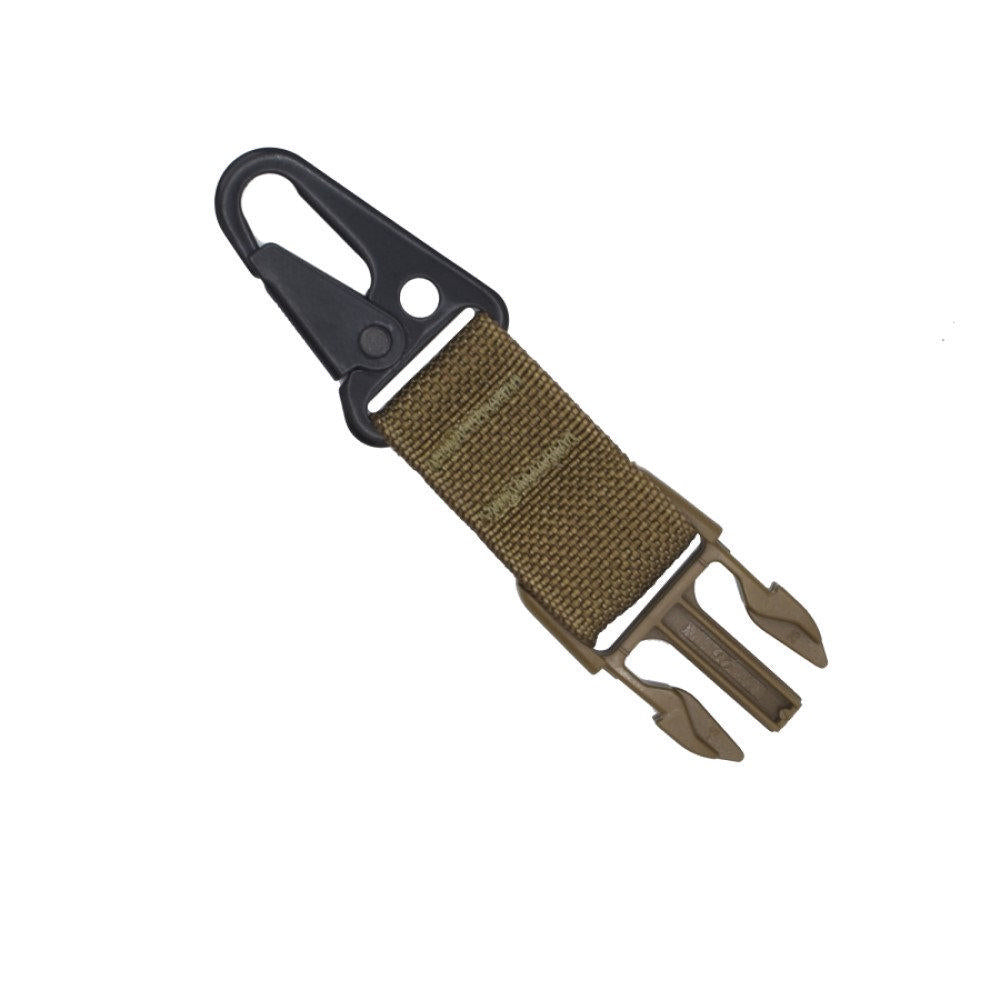 TacShield HK Snap Hook Sling Side Release Buckle Attachment in Coyote Color