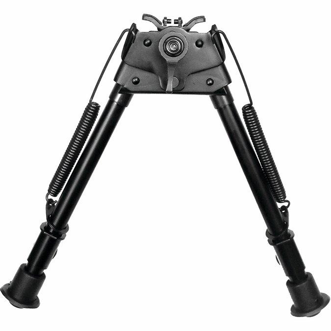 TacShield Pivoting Heavy Duty Bipod 9"-13" Adjustable Matte Black