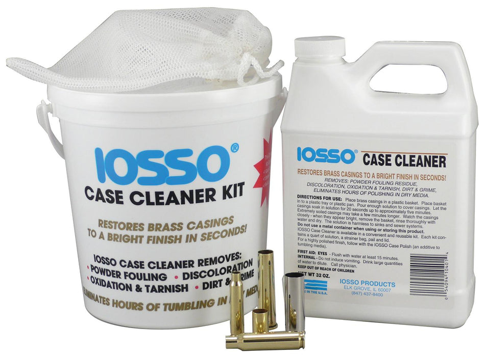 Iosso Case Cleaner Solution Kit 1 Quart Brass Reloading