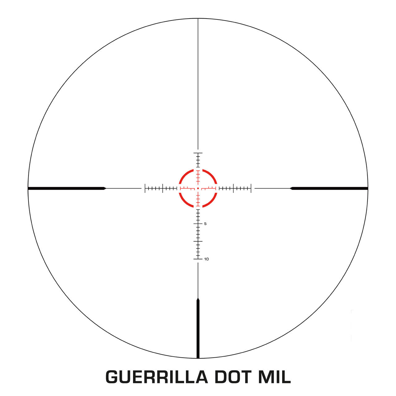 Swampfox Optics Arrowhead 1-10x24mm Guerrilla Dot MOA
