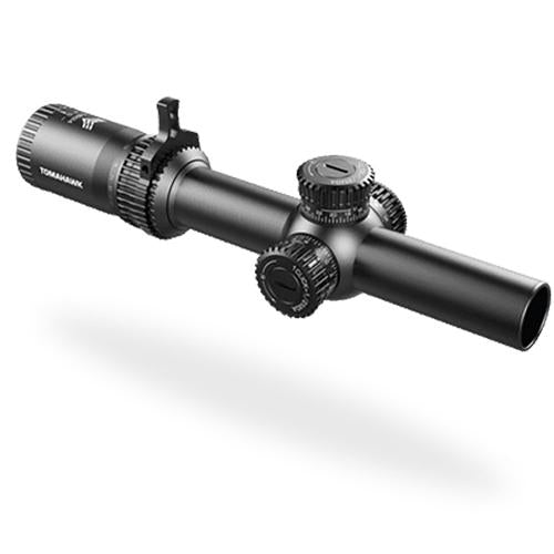 Swampfox Optics Tomahawk Riflescope 1-8x24mm Illuminated Guerrilla Dot BDC Reticle