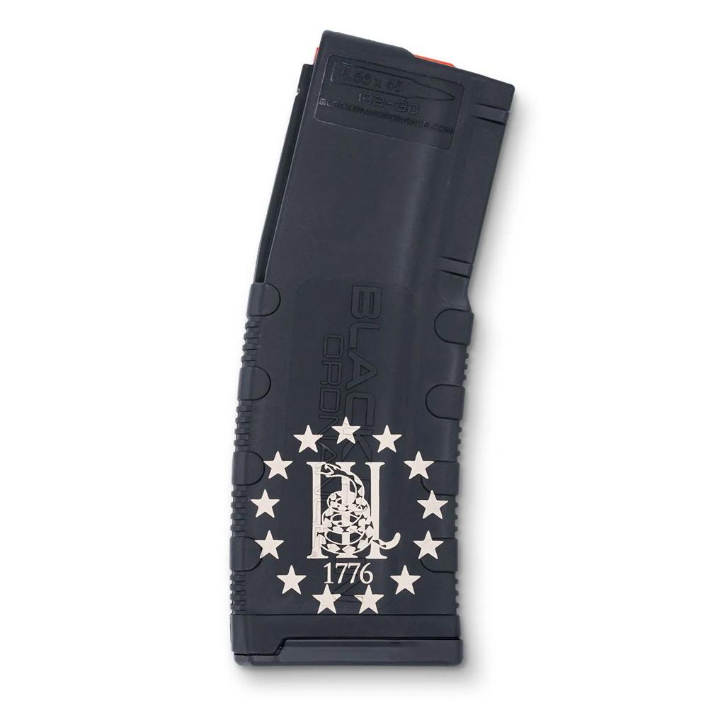 Black Rain Ordnance 30-Round 5.56x45 NATO AR Mag - 3 Percent 1776 Edition