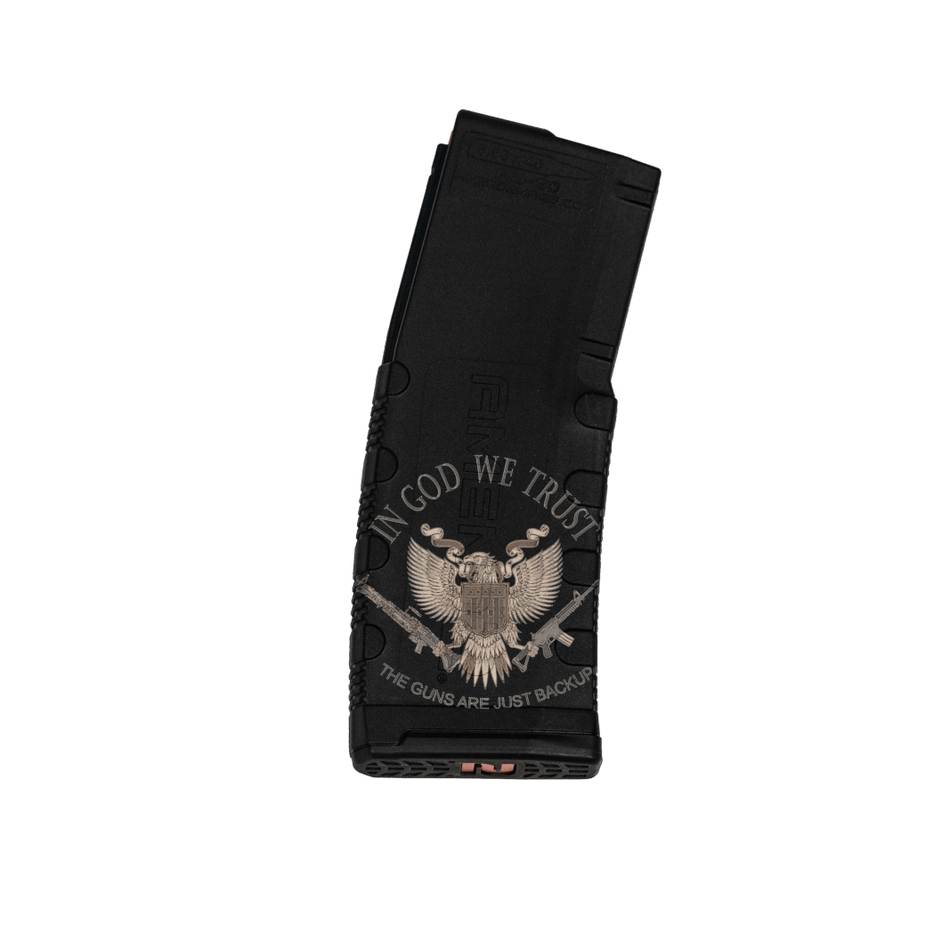 Black Rain Ordnance God's Gun Laser-Engraved 5.56x45 30-Round Polymer AR Mag