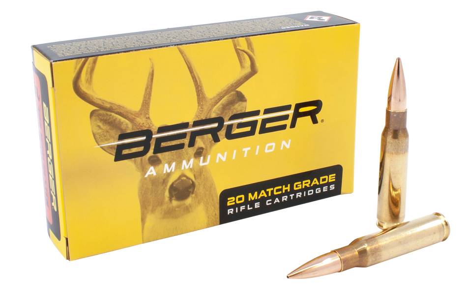 Berger Bullets 60040 Classic Hunter Hybrid Boat Tail 168 Grain .308 Win / 7.62x51mm 2675 fps