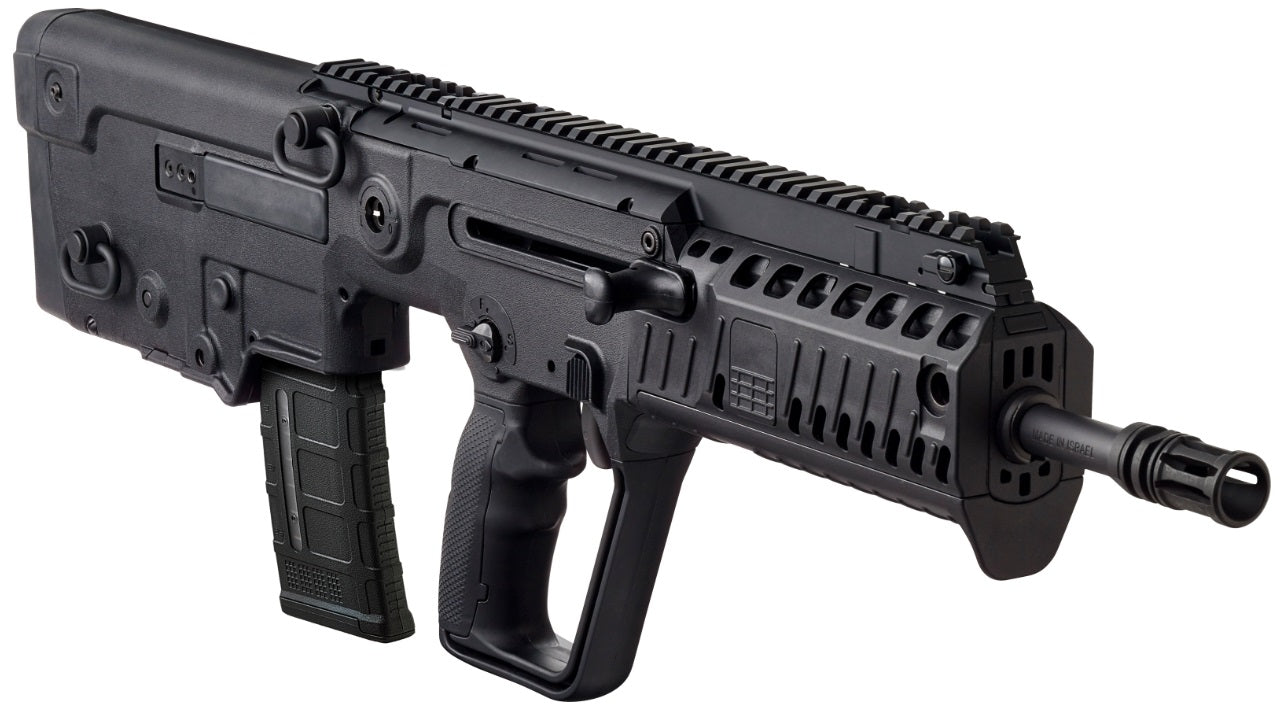 IWI US XB16L Tavor X95 5.56x45mm NATO Caliber with 16.50" Barrel, 30+1 Capacity, Black Metal Finish, Black Fixed Bullpup Stock & Polymer Grip Left Hand