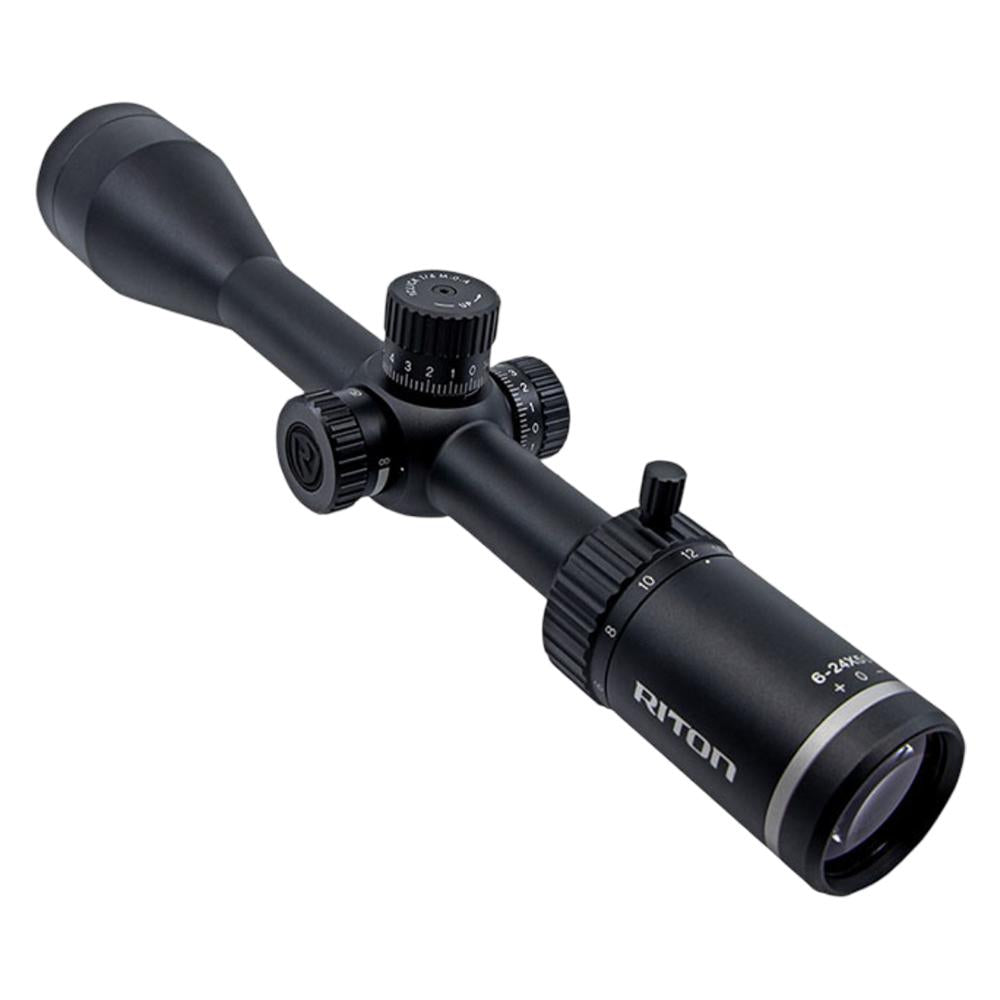 Riton 1 Conquer Rifle Scope REFURBISHED 6-24x50 1" SFP R3 Non-Illum. Black