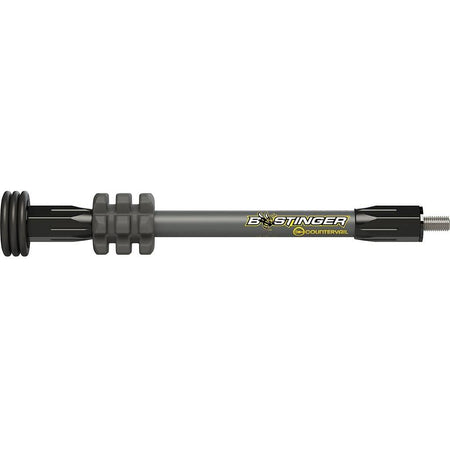 Bee Stinger 6-Inch MicroHex Hunting Stabilizer Grey with End Weights