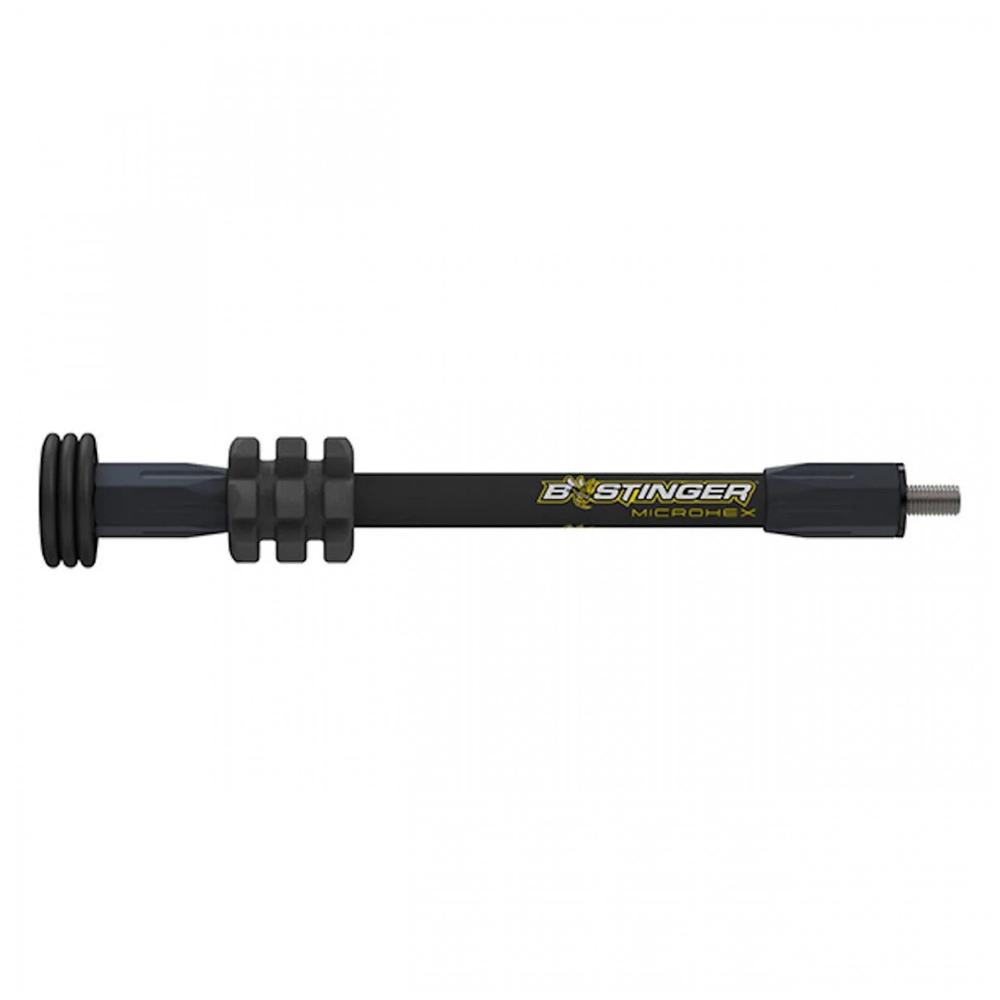 Bee Stinger MicroHex 8 Inch Matte Black Bow Stabilizer