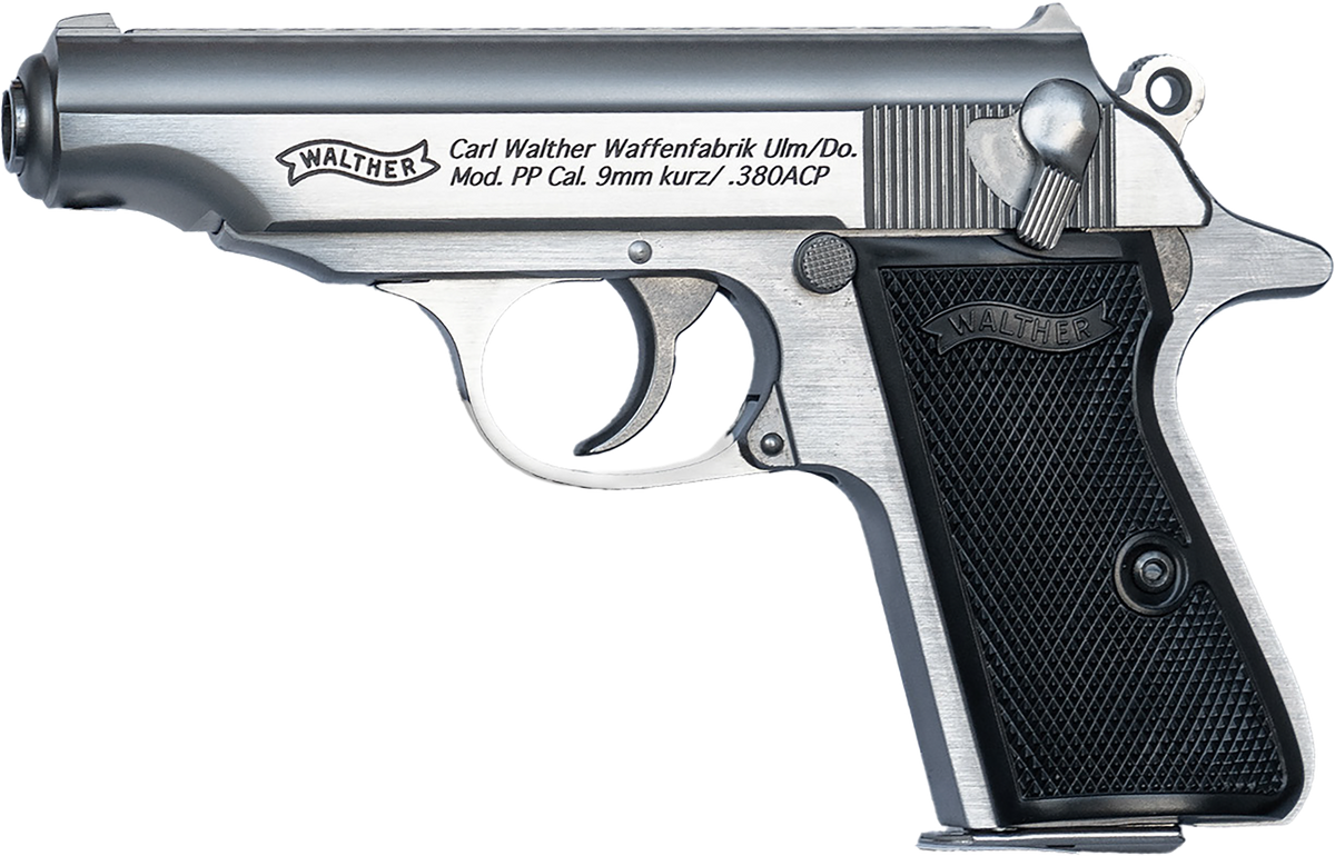 Walther Arms 4796027 PP 380 ACP 3.90" Stainless Steel