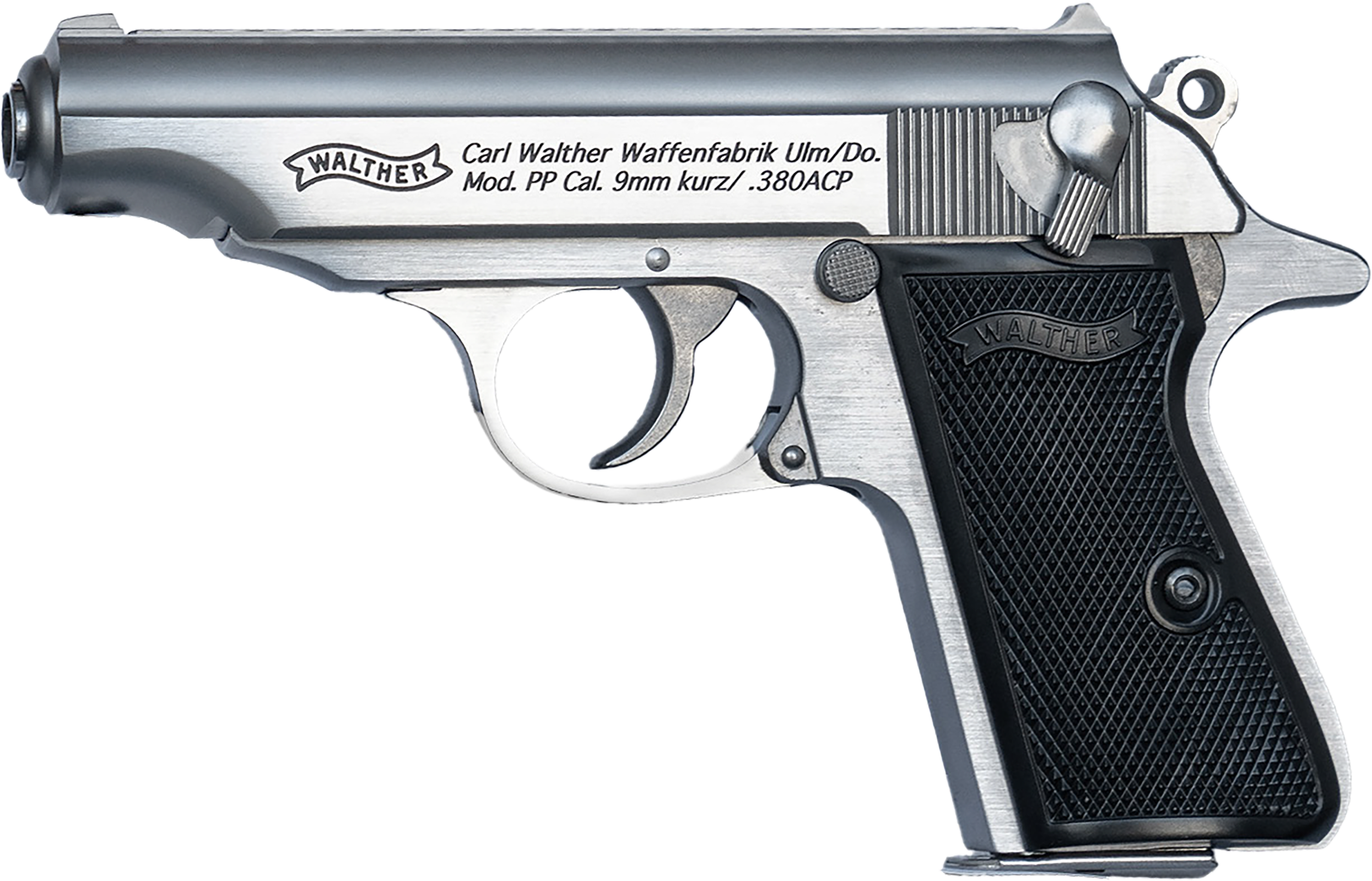 Walther Arms PP 32 ACP 8+1 3.90" Stainless Steel
