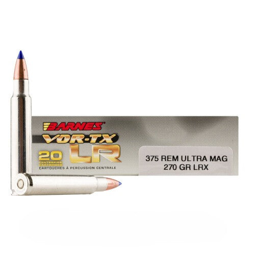 Barnes VOR-TX .375 RUM 270 grain LRX Boat Tail ammunition