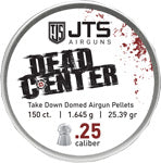 JTS Dead Center .25 Cal Domed Pellets 25.39 GR 150ct