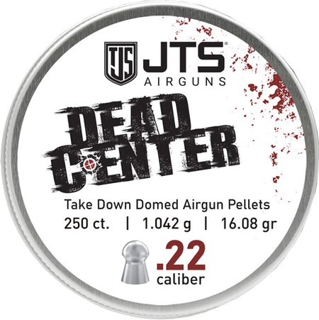 JTS Dead Center .22 Cal Domed Pellets 16.08 GR 250ct