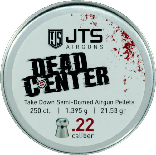 JTS Dead Center .22 Cal Semi-Domed Pellets 21.53 GR 250ct
