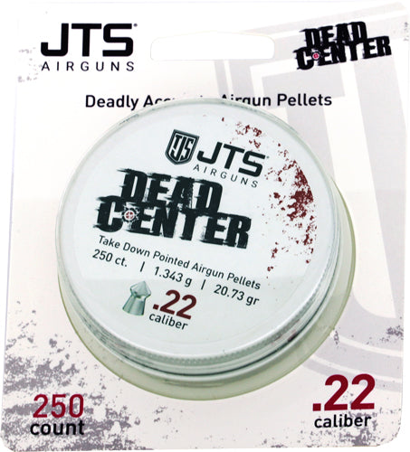 JTS Dead Center .22 Cal Pointed Pellets 20.73 GR 250ct