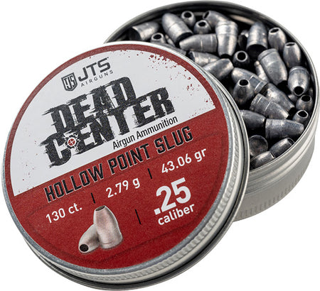 JTS Dead Center .25 Cal HP Airgun Slugs 43.06 GR 130ct