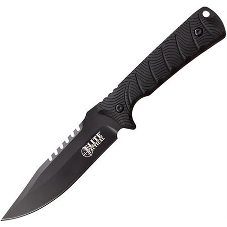 Master Cutlery Elite Backdraft Tactical Fixed Knife Black 5 Inch Blade