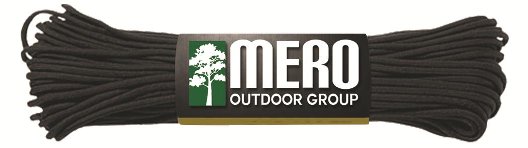 Mero Black 550 Paracord 100' 550 lb Tensile Strength
