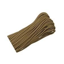 Mero 550 lb Paracord 100' Brown Coyote Lightweight Quick-Drying Nylon Cord
