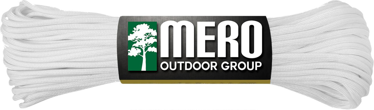 Mero 100 Foot 550 lb White Survival Paracord