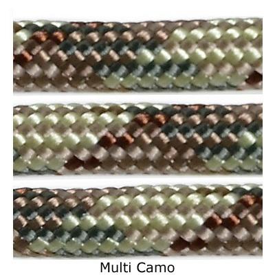 E.L. Wood 550 lb Multi Camo Paracord 100' Fish & Fire
