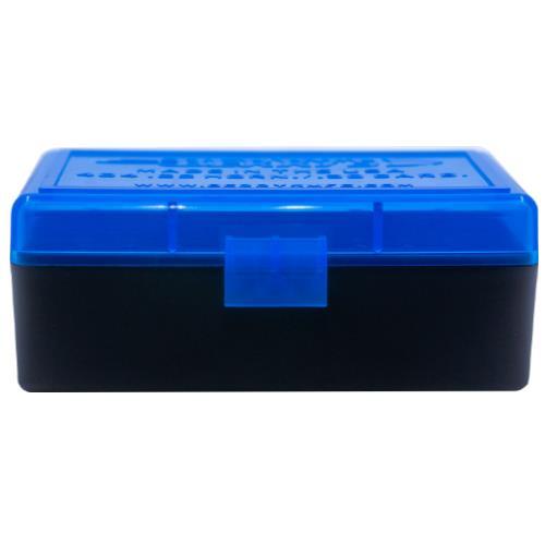 Berry's 50-Round Ammo Box #404 Blue/Black for .22 Hornet and .30 Carbine