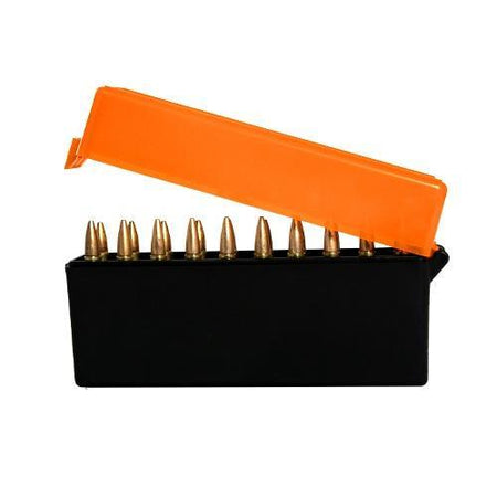 Berry's Mfg 209 20rd Ammunition Box Orange/Black for .243 6.5mm .30-06