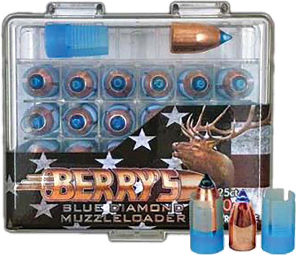 Berry's Blue Diamond .50 Cal Muzzleloader Bullets with Sabots 305 gr 25/ct