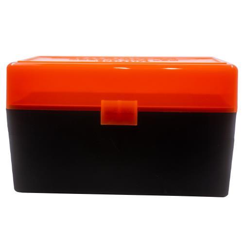 Berry's 50-Round Flip-Top Ammo Box .243/.308 Cal Hunter Orange and Black