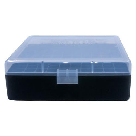 Berry's Model 007 100 Round .44 Cal Stackable Ammo Box Clear Lid Black Base