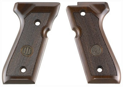 Beretta 92/96 Walnut Checkered Grips with Trident Medallion