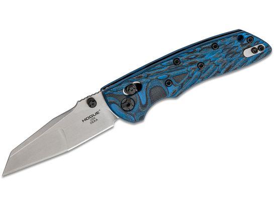 Hogue Deka ABLE Lock 3-1/4" Wharncliffe Folder G-Mascus Blue Lava G10 Frame Tumbled Finish