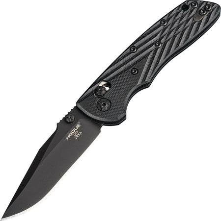 Hogue Deka ABLE Lock 3.25-Inch Clip Point Folder - Solid Black G10 Scales