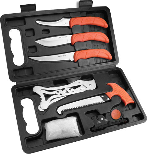 Outdoor Edge Jaeger-Pak Complete 8-Piece Butcher Set with Hard Case
