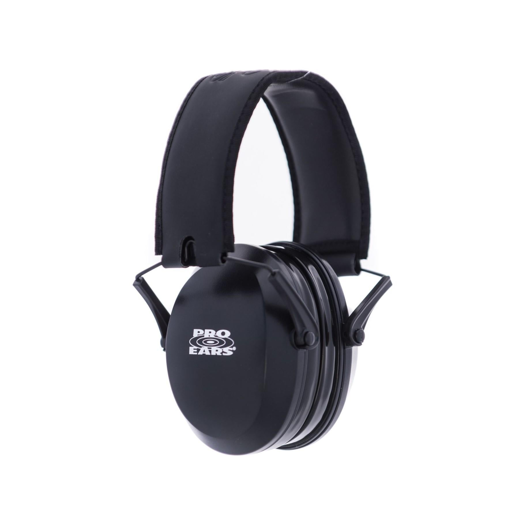 Pro Ears Ultra Gel Black Passive Earmuffs 22dB NRR with Aviator Gel Seals