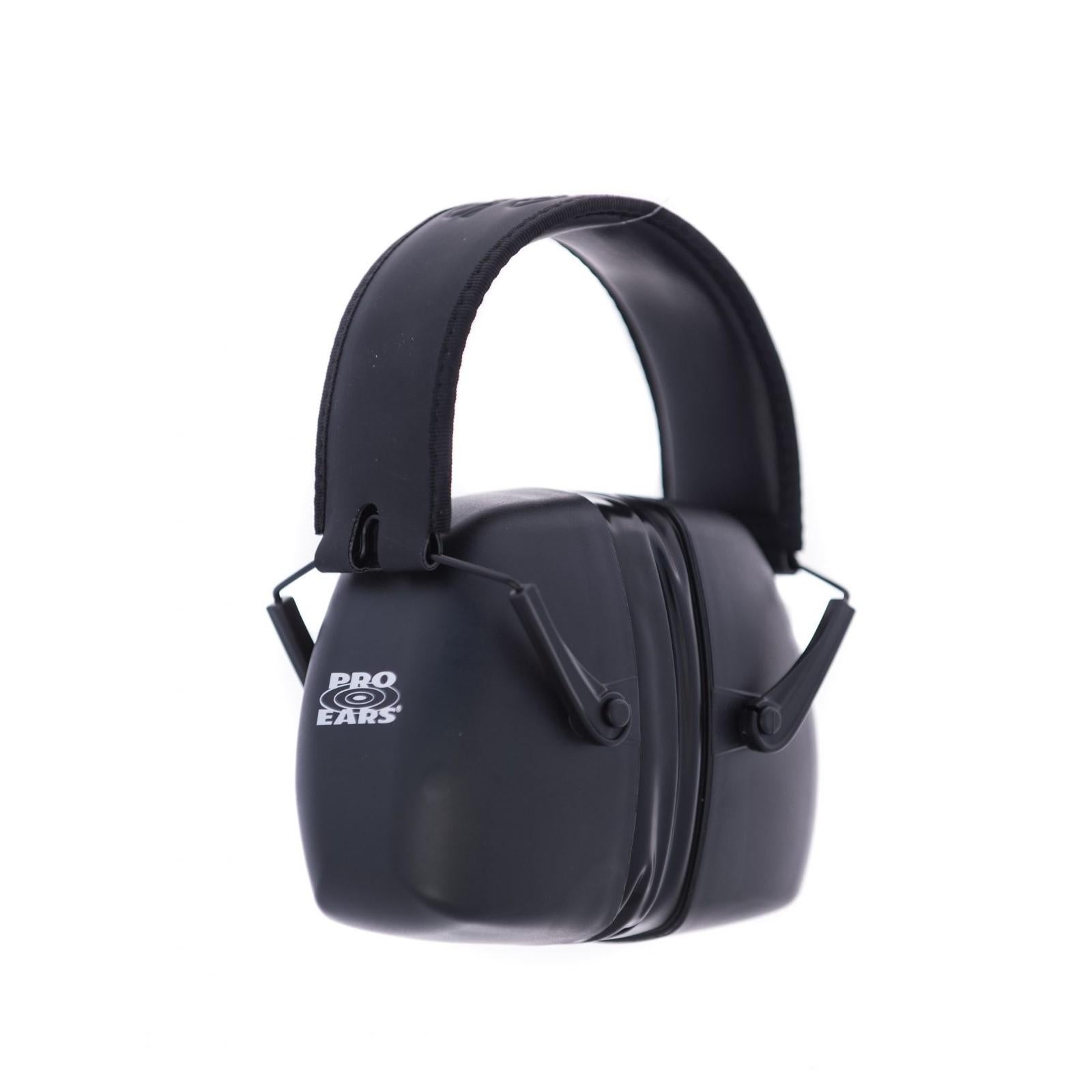 Pro Ears Ultra Gel 29dB Passive Earmuffs Black with Polyurethane Aviator Gel Seals