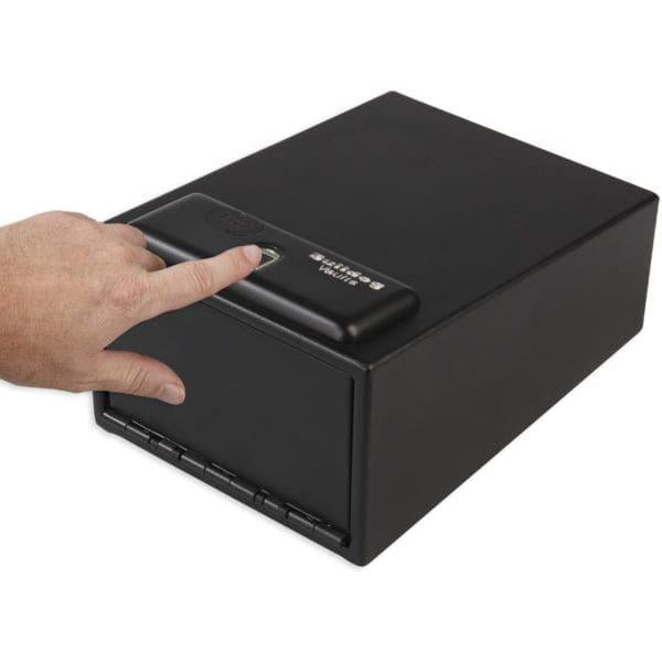 Bulldog Magnum Biometric Pistol Vault 11.5x8x5.5 with Self-Learning Fingerprint Reader