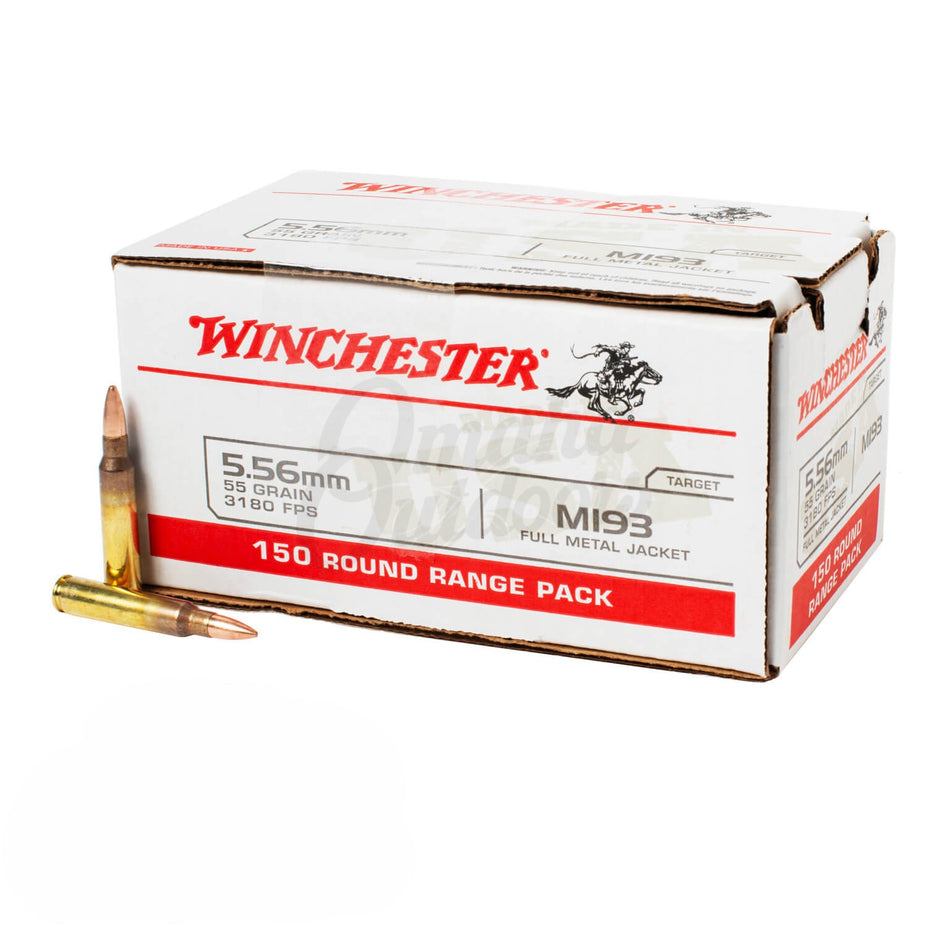 Winchester Ammo White 556 M193 55 gr Full Metal Jacket (FMJ) Bulk Pack