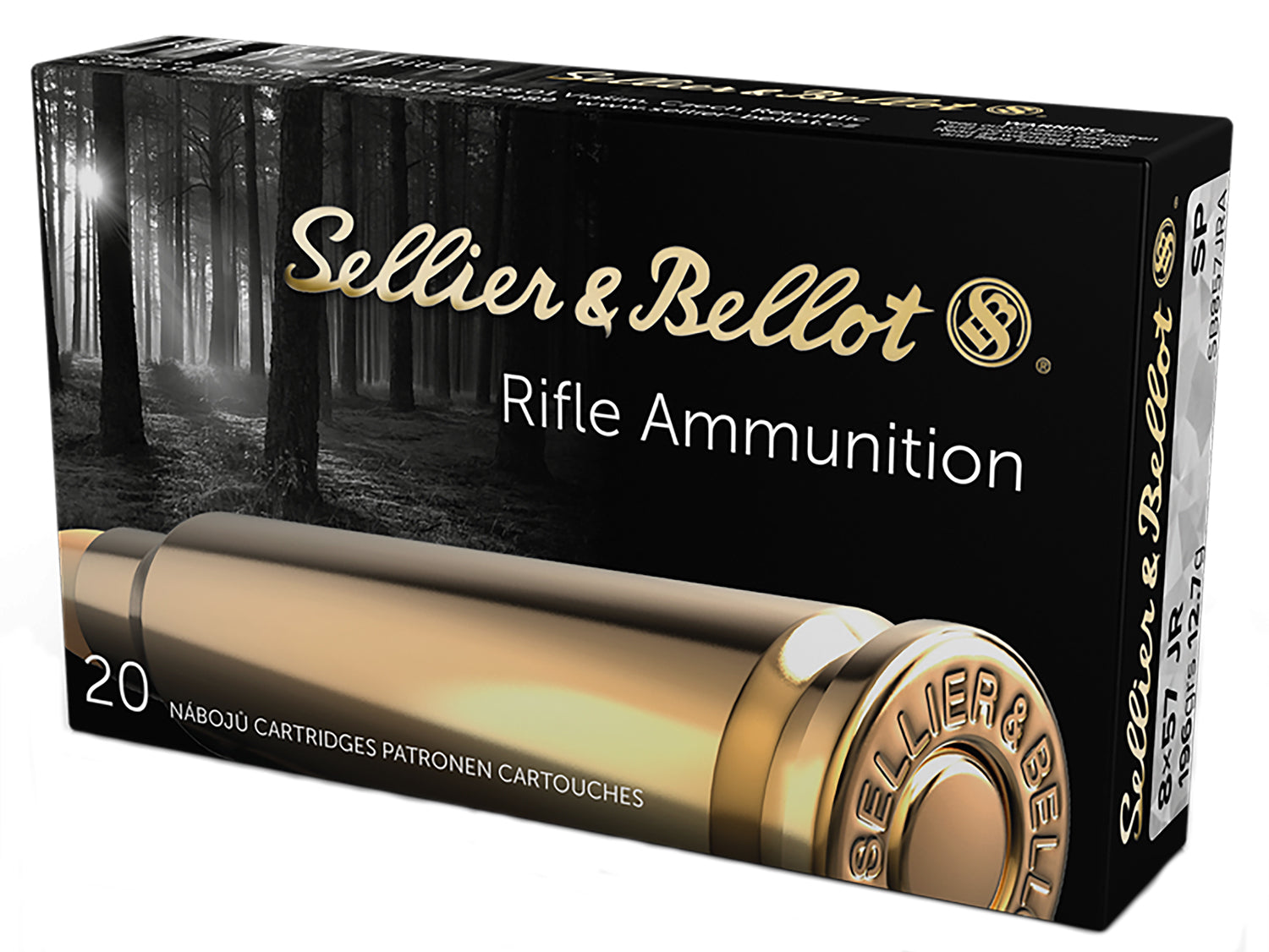 Sellier and Bellot Rimmed for Single Shot Only 8x57mm JRS 196 grain Soft Point ammunition